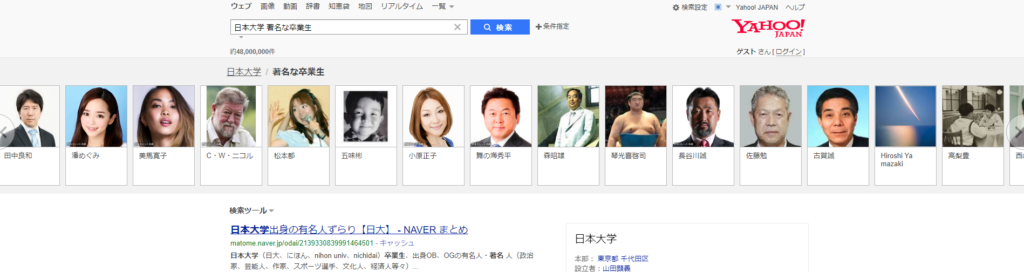 日本大学 著名な卒業生